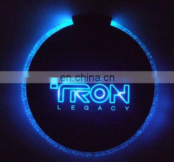 good quality led coaster 8led bottle coaster 3M bottle sticker