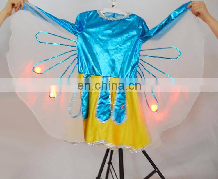 Beautiful led light girl party wear western dress girls holiday prom dresses