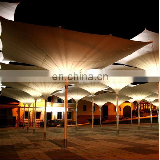 Italy design coffee shop umbrellas/LED square tulip umbrellas for outdoor ecents