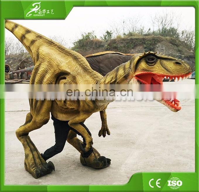 KAWAH Playground Equipment Robotic Realistic Riding a Dinosaur Costume