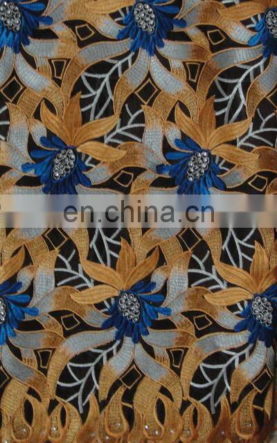 2015 New Fashion African Hand Cut Lace Fabric
