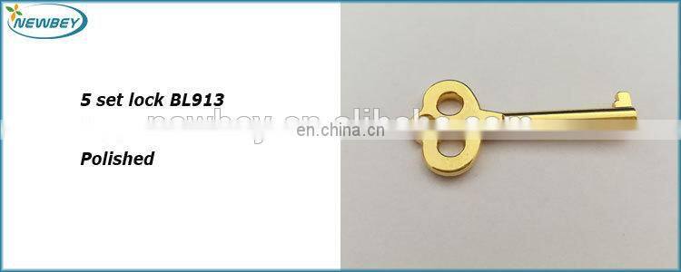 Gold Color Wooden Jewerlry Box Lock Wooden Case Lock In Five Set