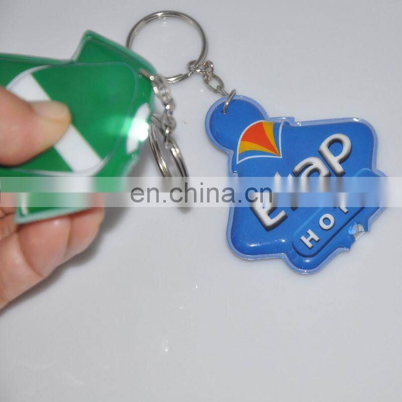 Christmas decoration high quality cheap promotion PVC custom promotional keychain