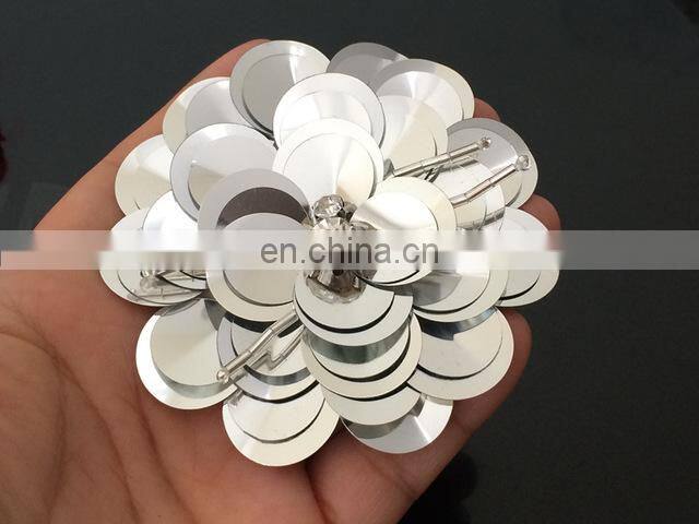 Wholesale Customized Pearl Rhinestone Sequin Flower Patches