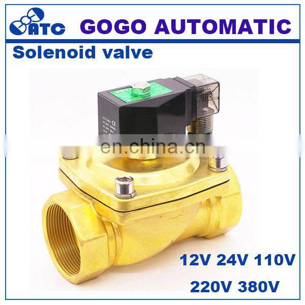 Normally closed Pneumatic brass 15mm water solenoid valve