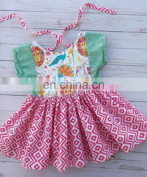 Toddler Girl Summer Cotton Dress Cute Printed Vintage Kids Dresses