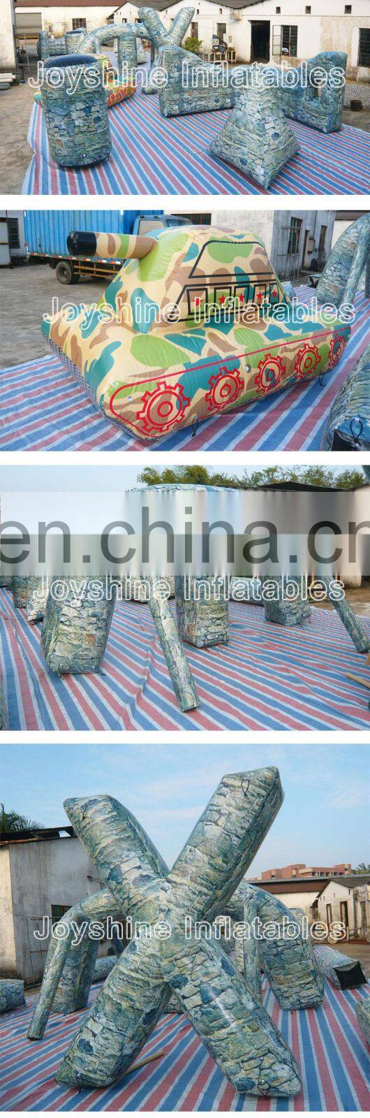 CS Game Archery Equipment PVC Inflatable Wall Lasertag Speed Ball Bunkers Set Air Soft Paintball Obstacle Bunker For Sale