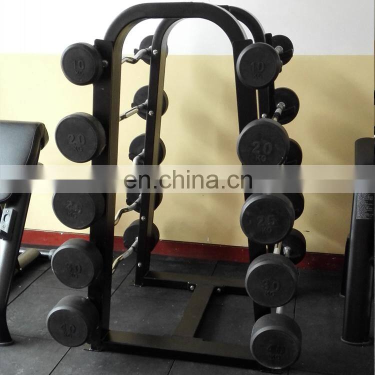 Commercial gym equipment barbell rack