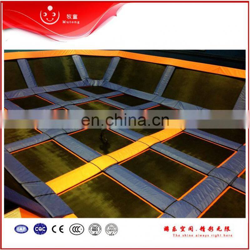 Hot Extreme Trapoline Safety Spring Loaded Cheap Indoor Trampoline Park