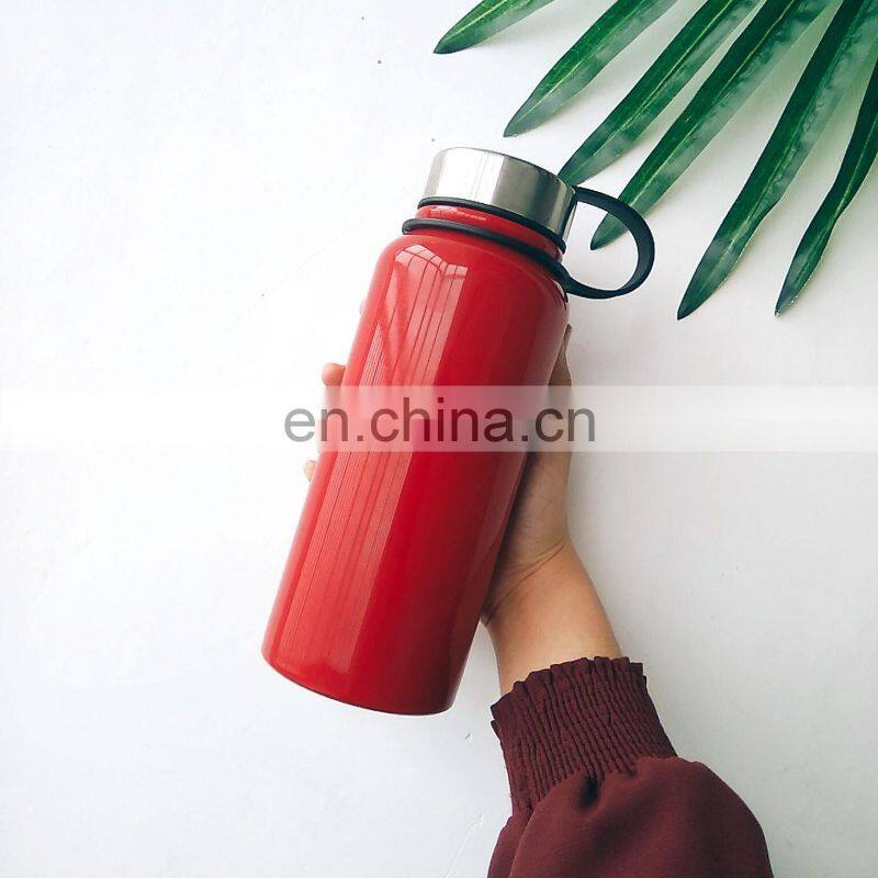750Ml Vacuum Insulated Stainless Steel Water Bottle With Handle