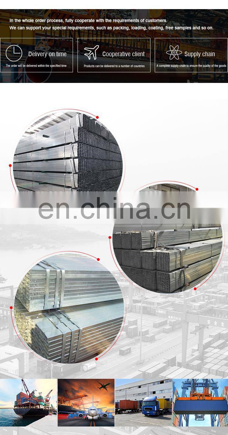Pre galvanized Square Steel Pipe/ Galvanised Fence square/rectangular tube/pipe