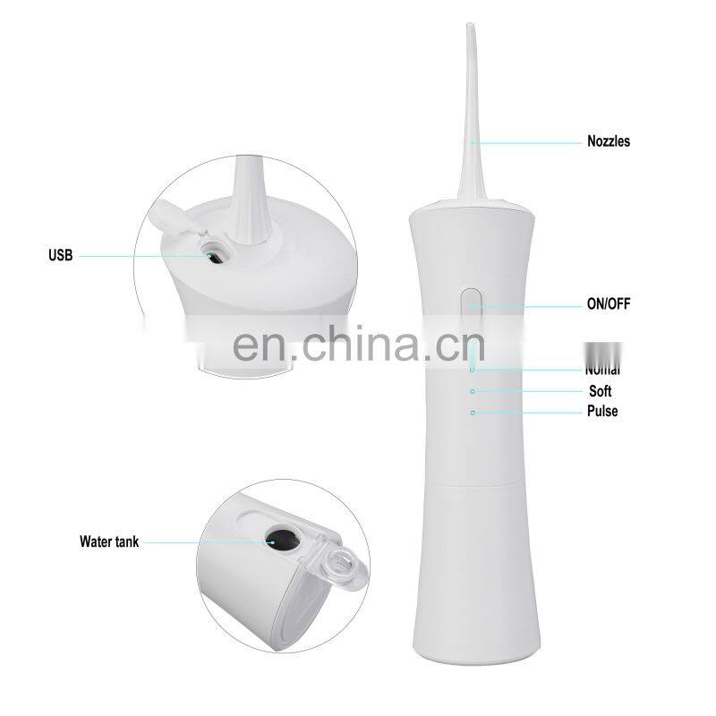 NEW Portable Traveler Handle Cordless Freedom Electric Dental Oral Irrigator 150ml Tooth Water Flosser Soft Waterproof