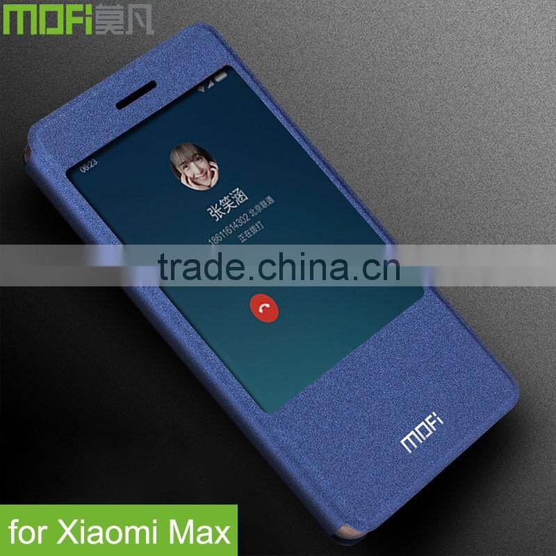 MOFi Original Celulares Housing for Xiaomi Mi Max, Mobile Phone Blank Leather Flip Cover Case for Xiaomi Max