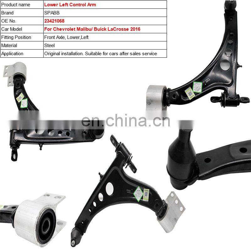 23421068 Front Lower Left Control Arm for Chevrolet Malibu 2016-2019