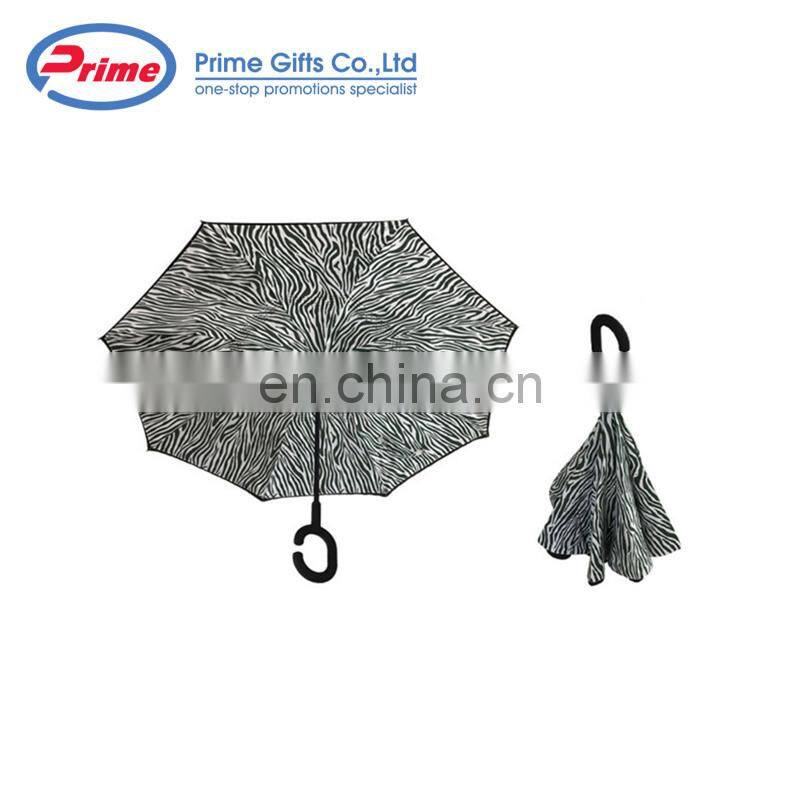 Automatic Double Layer Fabric Reverse Rain Umbrella for Car