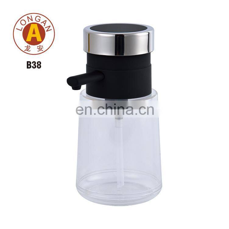 250ml 500ml Bathroom Aluminum Bottle Airless Spray Pump Amber Soap Glass Bottle With 28mm Cosmetic Lotion Pump