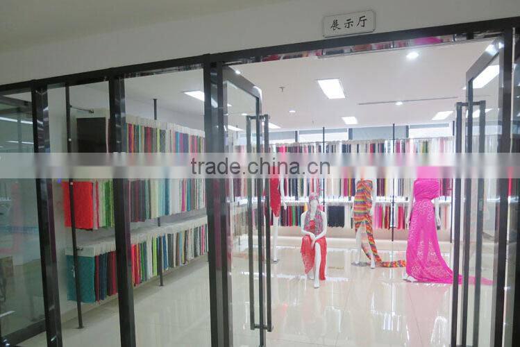 Fancy Embroidery Organza mantilla lace fabric for jamdani saree