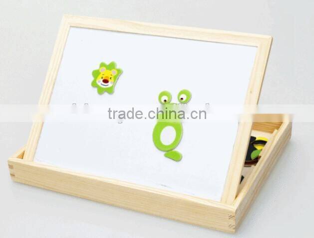 blackboard whiteboard educational game wood baby child toy kids wood easel table top easels wholesale small easels easel parts