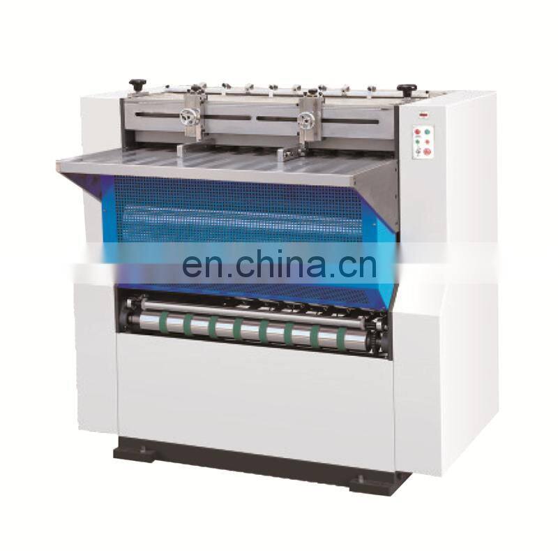 BG1200 hand feed rigid gift plywood paper board box grayboard v notch groove slotting Machine equipment