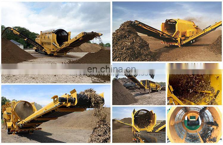 Compost trommel (trammel) screener / mobile compost plant for fertilizer
