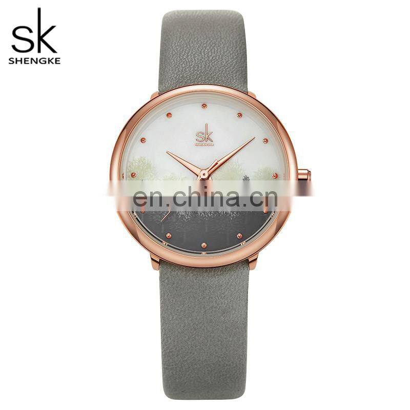 SHENGKE Lady Quartz Watch K9021 Wrist Fashion Women Digital Watches Women Custom Logo Watches For Girls Women