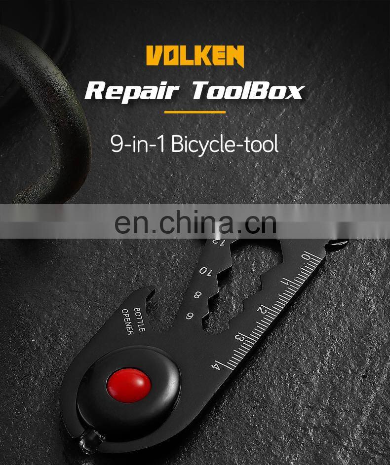 Multi-function Tool Card Camping Combination Tool Belt Light Blackened Stainless Steel Card Outdoor EDC Mini Tool