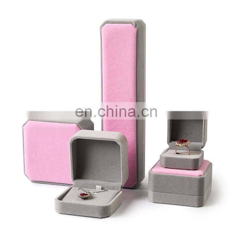 Jewelry Storage Boxes Presentation Necklace Pendant Jewelry Box Velvet Case Earrings Display Box 10*7*4.5cm
