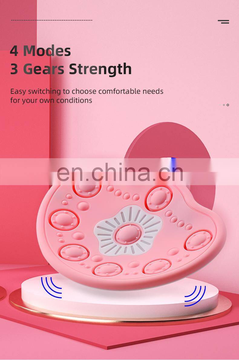 Wireless Silicone Chest Massager Red Blue Light Lactation Massage Care Hot Vibrating Breast Massager Machine