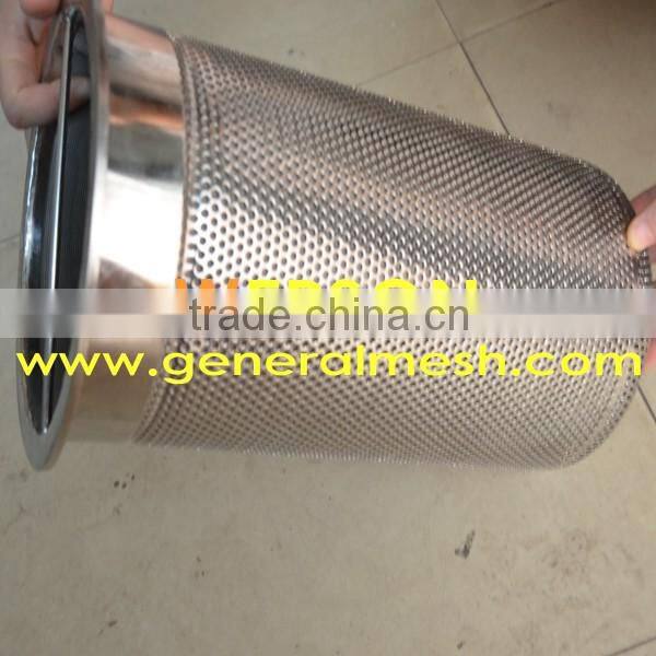 perforated with wire mesh lining strainer | generalmesh
