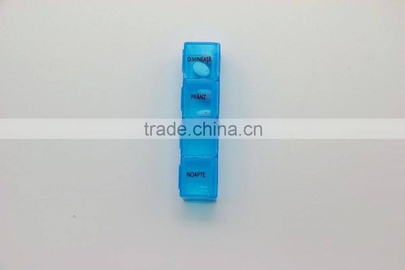 7 day 28 cases Plastic pill box with tray