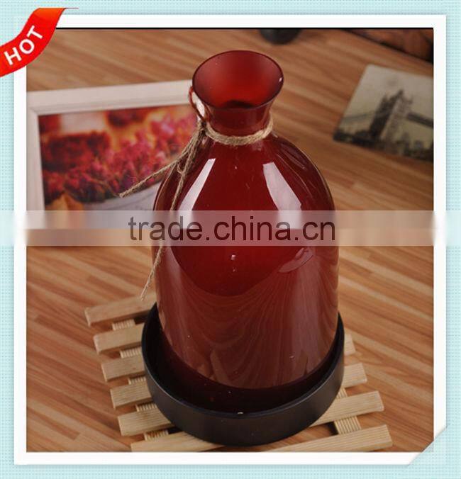 tealight candle holder, hanging metal bottle lantern