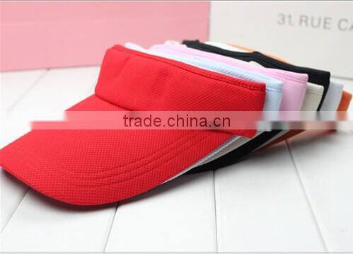 Summer Fashion Sunshade Cotton Sunvisor visor Hat/Cap With Stock