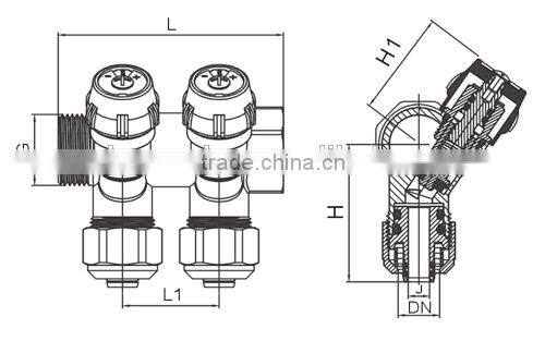 brass manifold for hot water