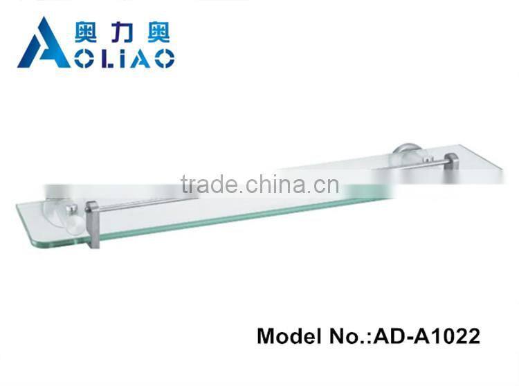 High quality Bathroom accessory stainless steel single glass platproms