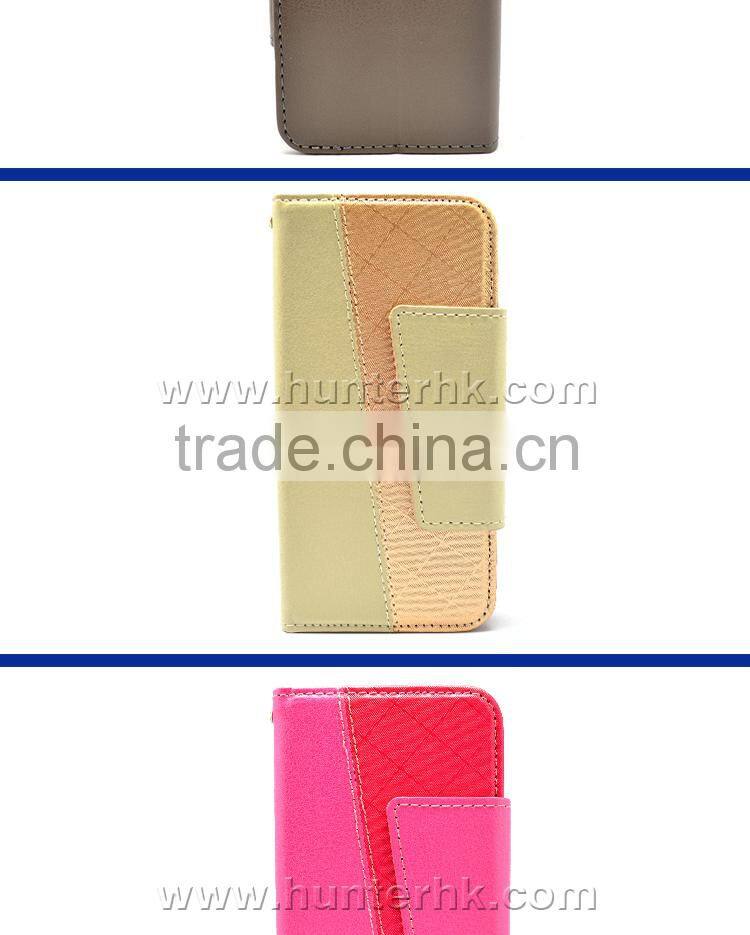 Best Quality TPU Stand For iphone 6G Leather Book Cover