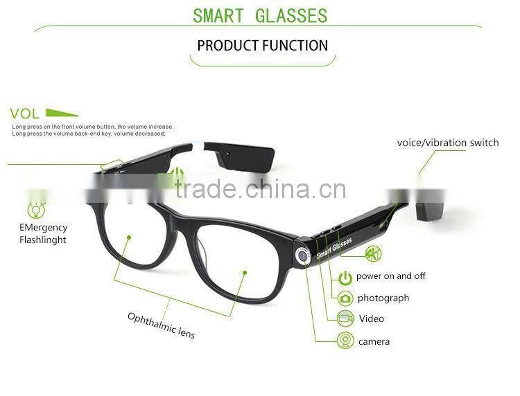 Sexy Mini 720P Sexy Video Recorder Glasses with Bluetooth connective for MP3 and Phone Calls