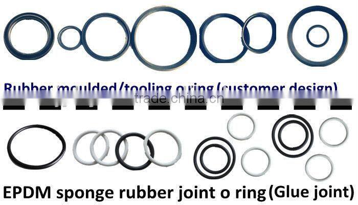 high performance ROHS, REACH approved adhesive joint EPDM white rubber o rings