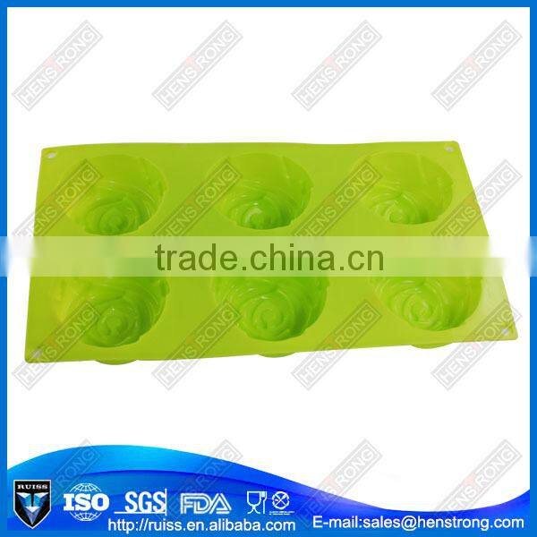 6 cups cake silicone bread baking mold