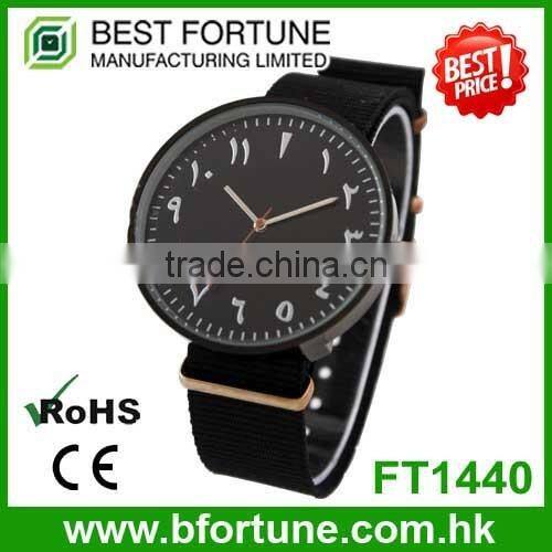 FT1337_BL Promotion price classic waterproof nylon mens watch excellence quartz
