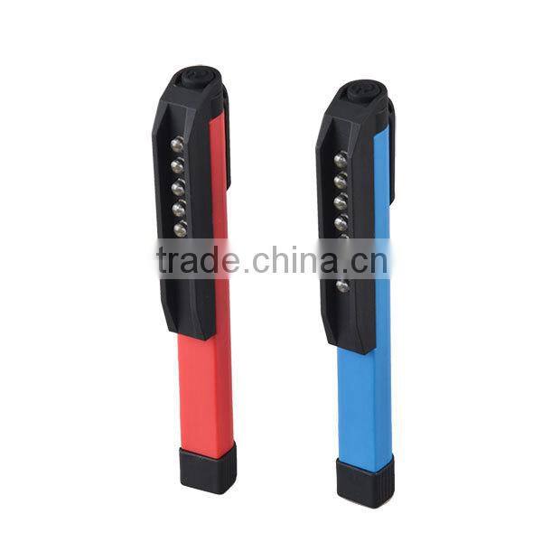 7LEDs Pocket Work Light Pen Work Light with Magnetic Clip