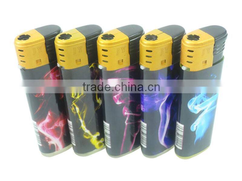transparent color oil charge electronic windproof cigar lighter