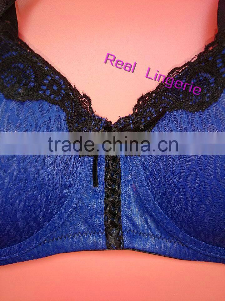 Large Size Leopard Jacquard Lace Underwear Set, Plus Size