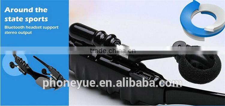 2016 newest handfree call music sport stereo wireless bluetooth headset sunglasses