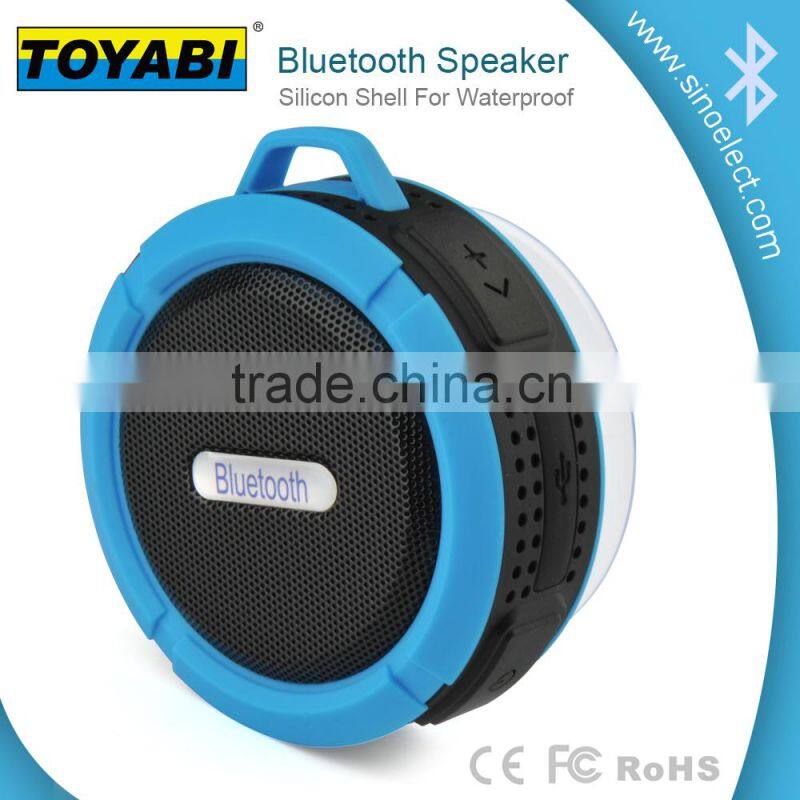 Bluetooth speaker with Control Buttons and Dedicated Suction Cup for Showers, Bathroom, Pool, Boat, Car, Beach, & Outdoor Use(