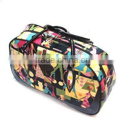 High Quality Leisure Sports PU Wholesale Leather Travel Bag Foldable
