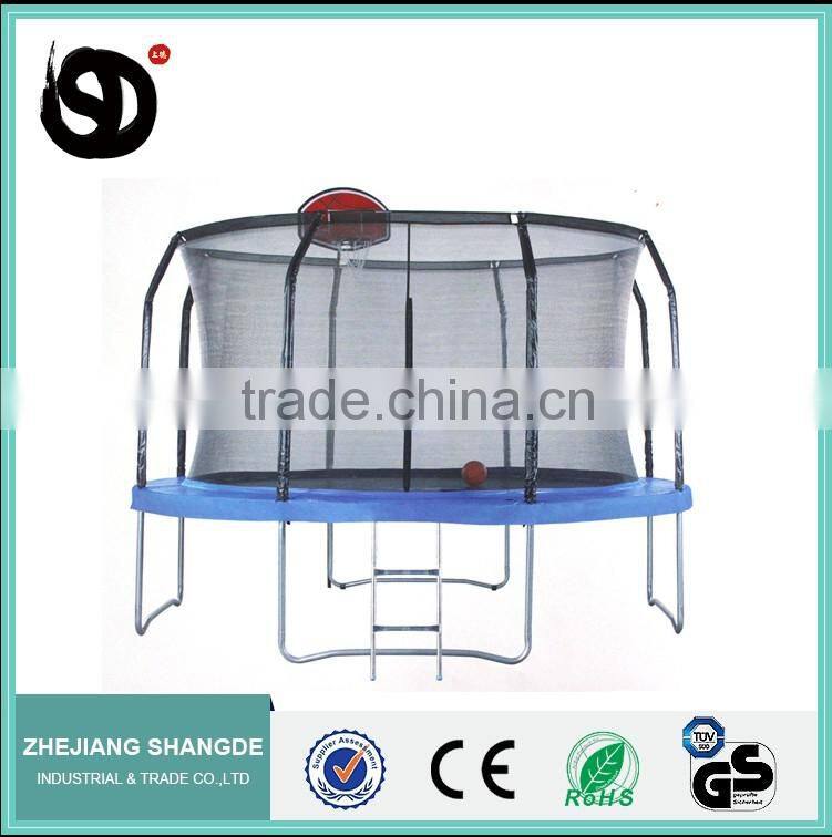 13FT Gymnastic Trampolines With Safety Enclosure