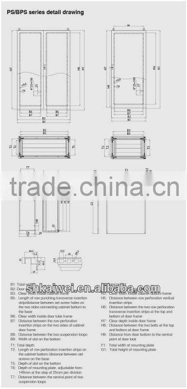BPS outdoor stainless steel cabinets