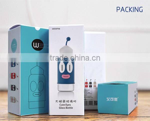 Guangzhou Factory High Quality Cute Glass drink Water Bottle