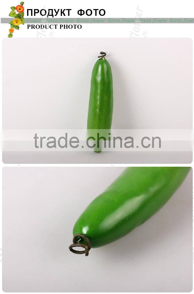 Greenflower 2016 Wholesale artificial fruit cucumber China handmake forma fruit for school resturant decoration