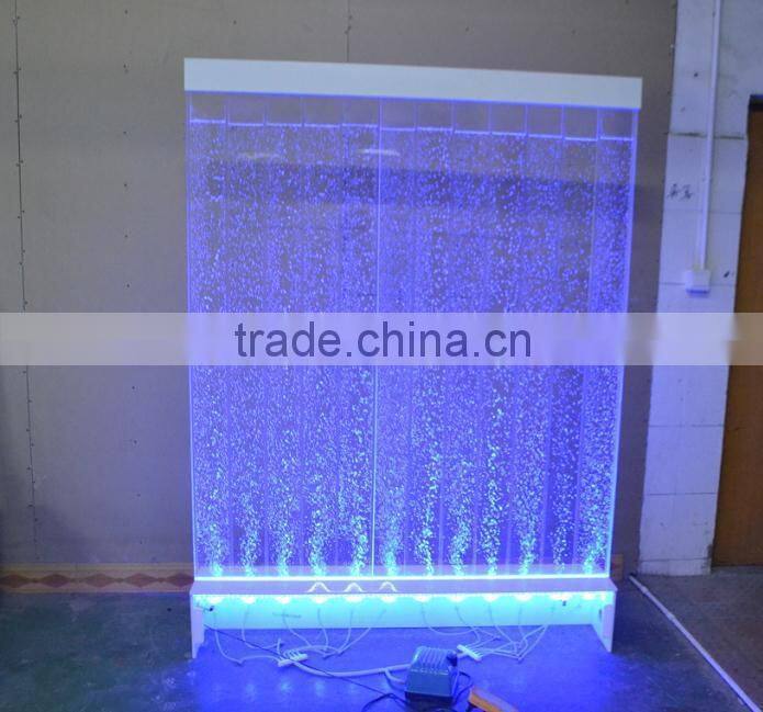 2015 hotselling house decorative acrylic LED water bubble wall